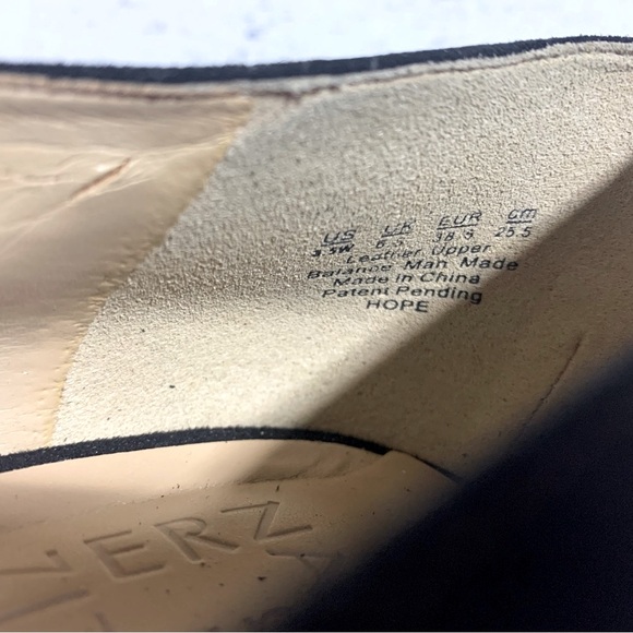 Naturalizer Women’s Pumps Size 8.5W | Black Suede with Glitter Block Heel - Picture 13 of 15